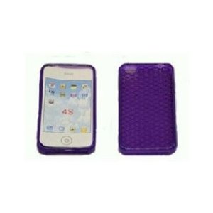 CUSTODIA GEL TPU SILICONE SEMI-RIGIDA per IPHONE 4, 4s COLORE VIOLA