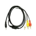 CAVO TV CA-92U JACK / 3 RCA per NOKIA 6500 Slide