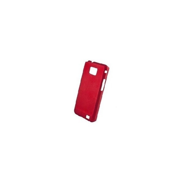 CUSTODIA RIGIDA GOMMATA per SAMSUNG I9100 GALAXY S II, I9105 GALAXY S II PLUS COLORE BORDEAUX