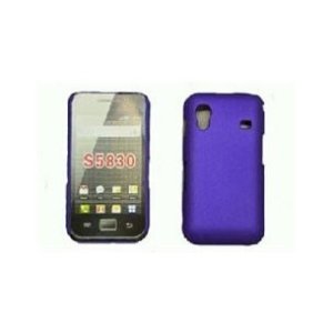 CUSTODIA RIGIDA GOMMATA per SAMSUNG S5830 Galaxy Ace COLORE VIOLA