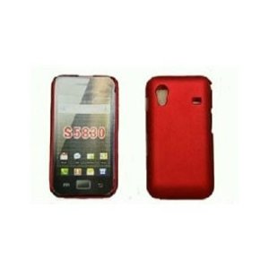 CUSTODIA RIGIDA GOMMATA per SAMSUNG S5830 Galaxy Ace COLORE BORDEAUX