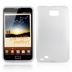 CUSTODIA GEL TPU SILICONE TRASPARENTE per SAMSUNG GT-N7000 GALAXY NOTE, I9220