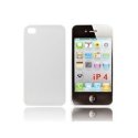 CUSTODIA per APPLE IPHONE 4, IPHONE 4S - BACK RIGIDA GOMMATA SLIM COLORE BIANCO