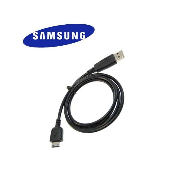 CAVO USB ORIGINALE SAMSUNG APCBS10BBECSTD per L760, I900 OMNIA - COLORE NERO BULK SEGUE COMPATIBILITA'..