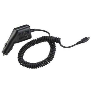 CARICATORE AUTO 500mAh CON CONNETTORE MINI USB - CAVO A SPIRALE COLORE NERO ASY-09824 BLACKBERRY ORIGINALE IN BULK