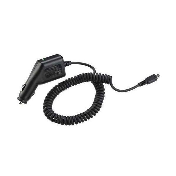 CARICATORE AUTO 500mAh CON CONNETTORE MINI USB - CAVO A SPIRALE COLORE NERO ASY-09824 BLACKBERRY ORIGINALE IN BULK