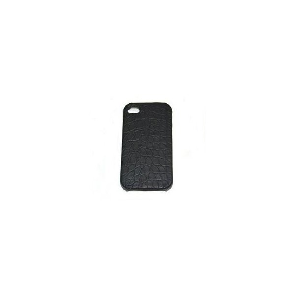 CUSTODIA per APPLE IPHONE 4, IPHONE 4S - BACK RIGIDA FANTASIA KANGAROO IN SIMILPELLE COLORE NERO