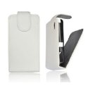 CUSTODIA VERTICALE FLIP PELLE NOKIA 500 COLORE BIANCO