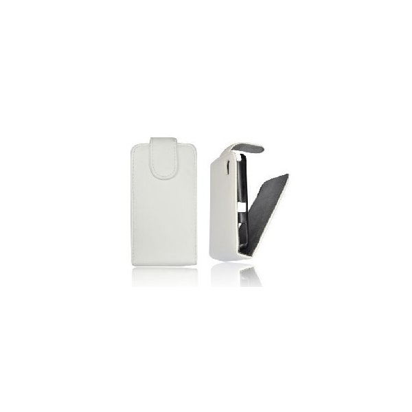 CUSTODIA VERTICALE FLIP PELLE NOKIA 500 COLORE BIANCO