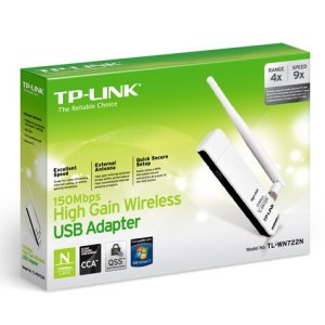 CHIAVETTA USB WIRELESS 150 Mbps CON ANTENNA COLORE BIANCO TL-WN722N TP-LINK