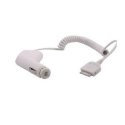 CARICATORE AUTO 2000mAh CON CONNETTORE 30 PIN PER DISPOSITIVI APPLE - CAVO A SPIRALE COLORE BIANCO (CA27.IPAD.BI)