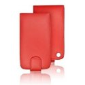 CUSTODIA VERTICALE FLIP PELLE SAMSUNG S5830 Galaxy Ace COLORE ROSSO