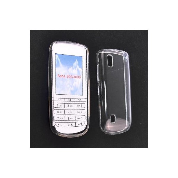 CUSTODIA GEL TPU SILICONE NOKIA ASHA 300 COLORE BIANCO