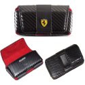 CUSTODIA ORIZZONTALE PELLE FERRARI FECHMEBL per IPHONE 4, 4s COLORE NERO