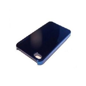 CUSTODIA per APPLE IPHONE 4, IPHONE 4S - BACK RIGIDA CROMATA COLORE BLU