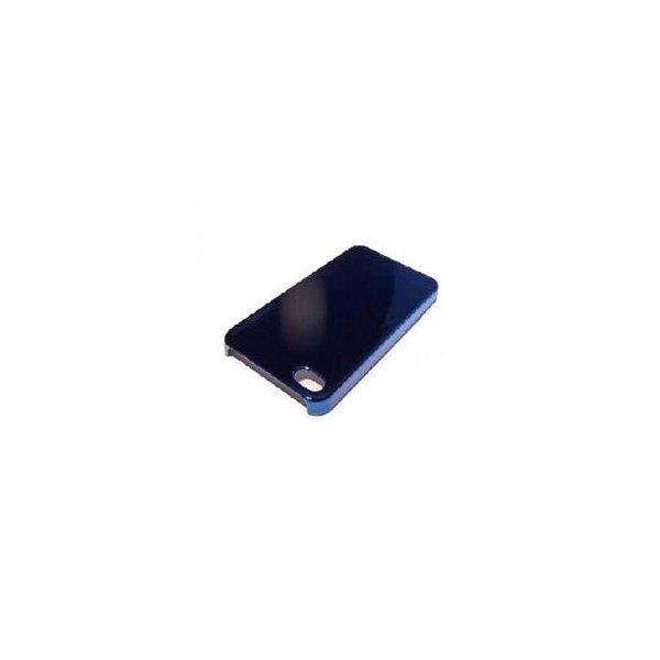 CUSTODIA per APPLE IPHONE 4, IPHONE 4S - BACK RIGIDA CROMATA COLORE BLU