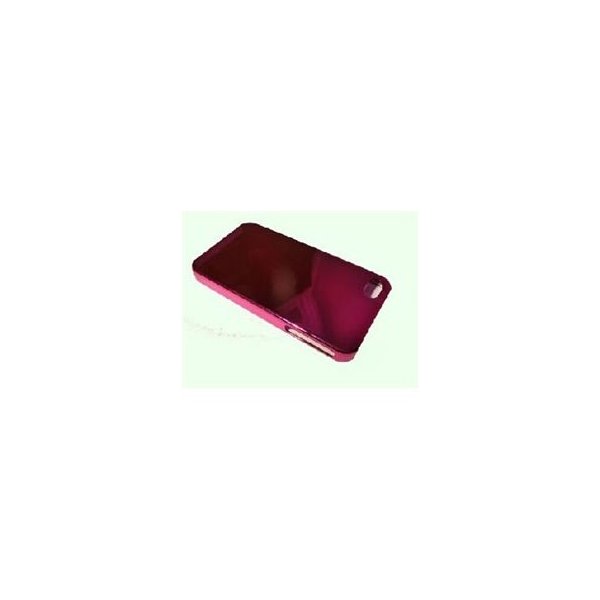 CUSTODIA per APPLE IPHONE 4, IPHONE 4S - BACK RIGIDA CROMATA COLORE ROSA