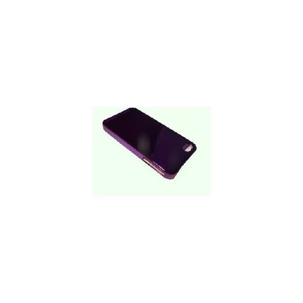 CUSTODIA per APPLE IPHONE 4, IPHONE 4S - BACK RIGIDA CROMATA COLORE VIOLA