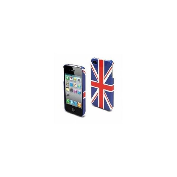 CUSTODIA per APPLE IPHONE 4, IPHONE 4S - BACK RIGIDA FANTASIA BANDIERA INGHILTERRA