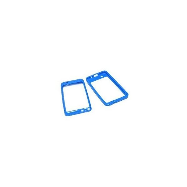 CUSTODIA GEL TPU SILICONE BUMPER per SAMSUNG I9100 Galaxy S2, I9105 Galaxy S2 Plus COLORE BLU