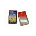 CUSTODIA RIGIDA per SAMSUNG I9220, GALAXY NOTE N7000 COLORE ROSSO con GOCCE