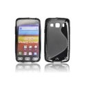 CUSTODIA GEL TPU SILICONE DOUBLE per SAMSUNG S5690 Galaxy Xcover COLORE NERO