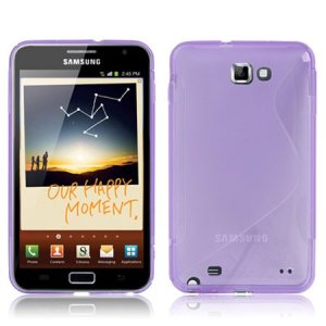 CUSTODIA GEL TPU SILICONE DOUBLE per SAMSUNG N7000 NOTE, I9220 COLORE VIOLA