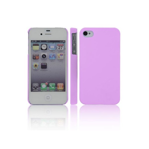 CUSTODIA per APPLE IPHONE 4, IPHONE 4S - BACK RIGIDA COLORE VIOLA