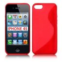 CUSTODIA GEL TPU SILICONE DOUBLE per APPLE IPHONE 4, IPHONE 4s COLORE ROSSO