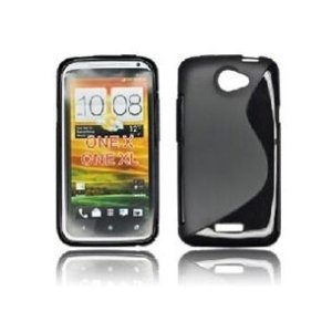 CUSTODIA GEL TPU SILICONE DOUBLE per HTC ONE X, ONE XL, ONE X+ COLORE NERO