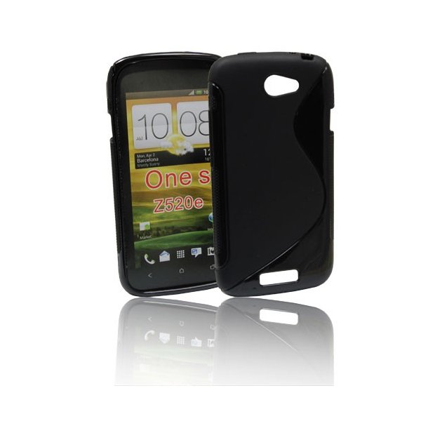 CUSTODIA GEL TPU SILICONE DOUBLE per HTC ONE S COLORE NERO