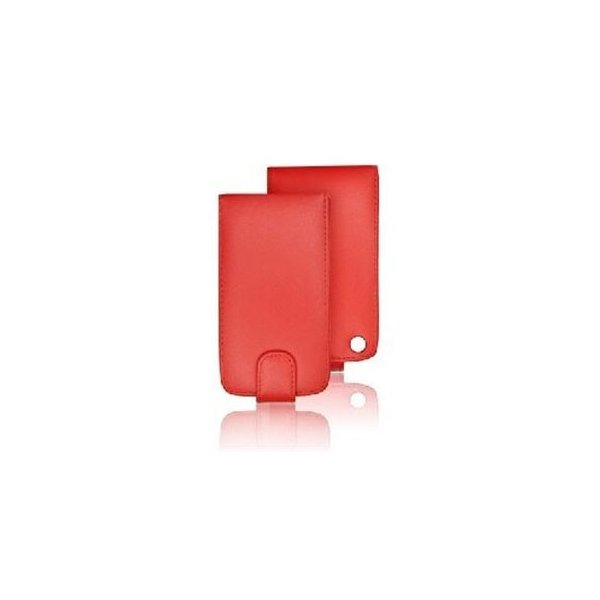 CUSTODIA VERTICALE FLIP PELLE NOKIA C3 COLORE ROSSO