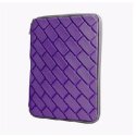 CUSTODIA UNIVERSALE IN TESSUTO IMBOTTITA CON ZIP per TABLET FINO A 10.1" POLLICI COLORE VIOLA EFFETTO MATTONCINI