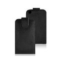 CUSTODIA VERTICALE FLIP PELLE SNAKE per APPLE IPHONE 4, 4s COLORE NERO