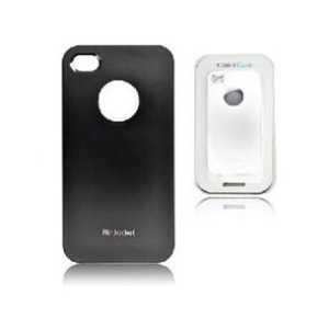 CUSTODIA per APPLE IPHONE 4, IPHONE 4S - BACK RIGIDA METAL COLORE NERO