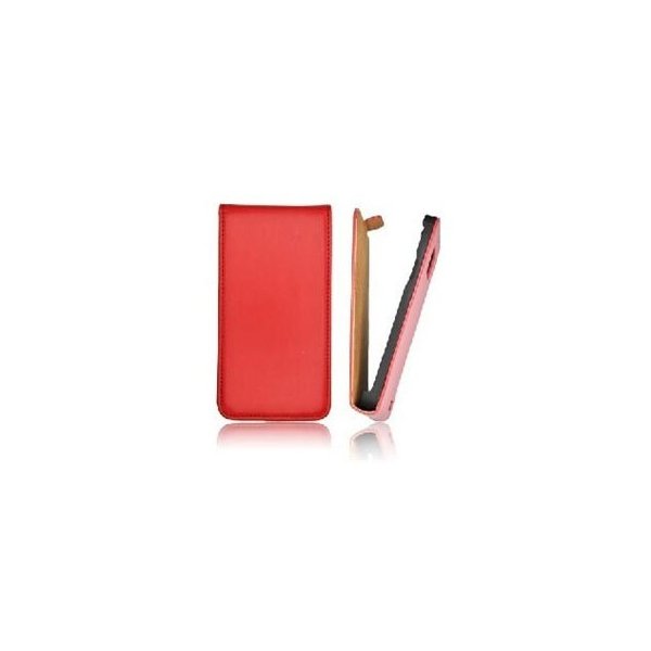 CUSTODIA VERTICALE SLIM FLIP PELLE per SAMSUNG I9100 GALAXY S II, I9105 GALAXY S II PLUS COLORE ROSSO