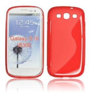 CUSTODIA GEL TPU SILICONE DOUBLE per SAMSUNG i9300 Galaxy S3, I9300i Galaxy S3 Neo COLORE ROSSO