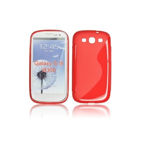 CUSTODIA GEL TPU SILICONE DOUBLE per SAMSUNG i9300 Galaxy S3, I9300i Galaxy S3 Neo COLORE ROSSO