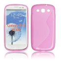 CUSTODIA GEL TPU SILICONE DOUBLE per SAMSUNG i9300 Galaxy S3, I9300i Galaxy S3 Neo COLORE ROSA