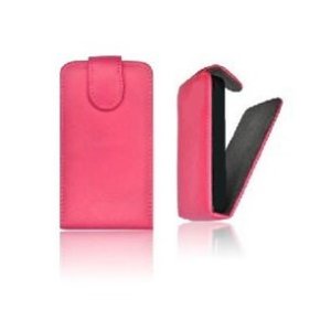 CUSTODIA VERTICALE FLIP PELLE SAMSUNG I9300 GALAXY S3, I9305 GALAXY S3 LTE 4G COLORE ROSA