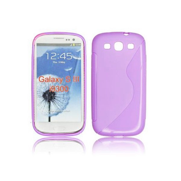 CUSTODIA GEL TPU SILICONE DOUBLE per SAMSUNG i9300 Galaxy S3, I9300i Galaxy S3 Neo COLORE VIOLA