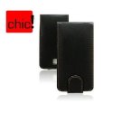 CUSTODIA VERTICALE FLIP PELLE per SONY MT27I XPERIA SOLA COLORE NERO