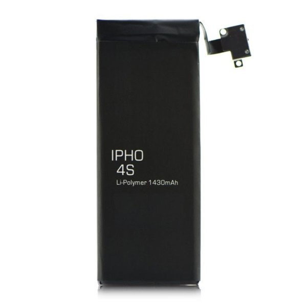 BATTERIA COMPATIBILE per APPLE IPHONE 4S 1430 mAh LI-ION + FLAT CABLE E CONNETTORE