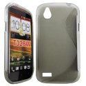 CUSTODIA GEL TPU SILICONE DOUBLE per HTC DESIRE V COLORE BIANCO