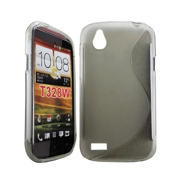 CUSTODIA GEL TPU SILICONE DOUBLE per HTC DESIRE V COLORE BIANCO