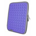 CUSTODIA UNIVERSALE IN TESSUTO IMBOTTITA CON ZIP per TABLET FINO A 10.1" POLLICI COLORE VIOLA APPROX