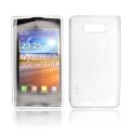 CUSTODIA GEL TPU SILICONE DOUBLE per LG P700 Optimus L7, P705 COLORE BIANCO