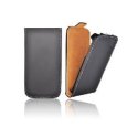 CUSTODIA SLIM VERTICALE FLIP PELLE SAMSUNG I8530 GALAXY BEAM COLORE NERO