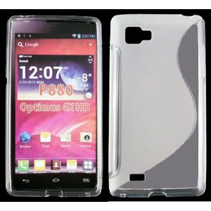 CUSTODIA GEL TPU SILICONE DOUBLE per LG P880 Optimus 4x HD COLORE BIANCO