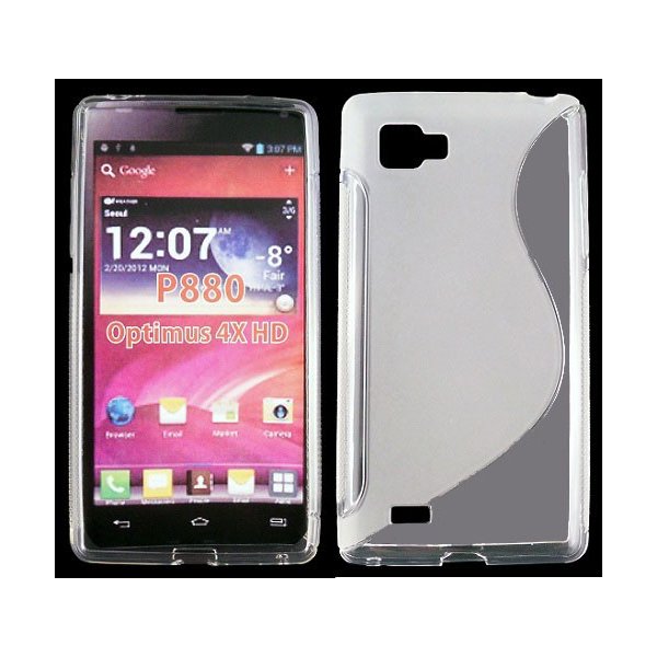 CUSTODIA GEL TPU SILICONE DOUBLE per LG P880 Optimus 4x HD COLORE BIANCO